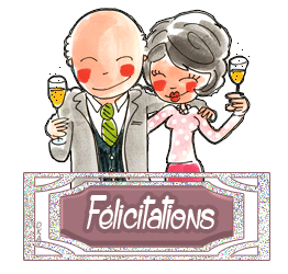 Gif animé félicitations champagne